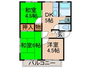 メリ－ハイムの物件間取画像